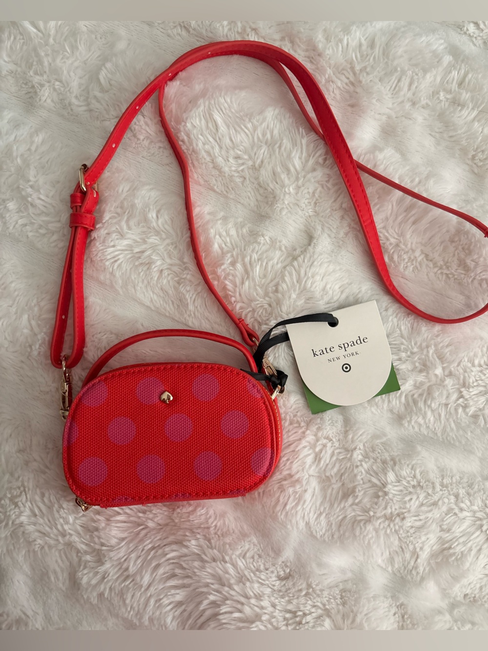 Kate Spade mini crossbody polka dot bag
